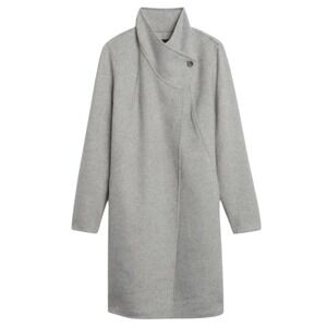 BANANA REPUBLIC Woman's Double Cocoon Coat Size XL Gray‎
